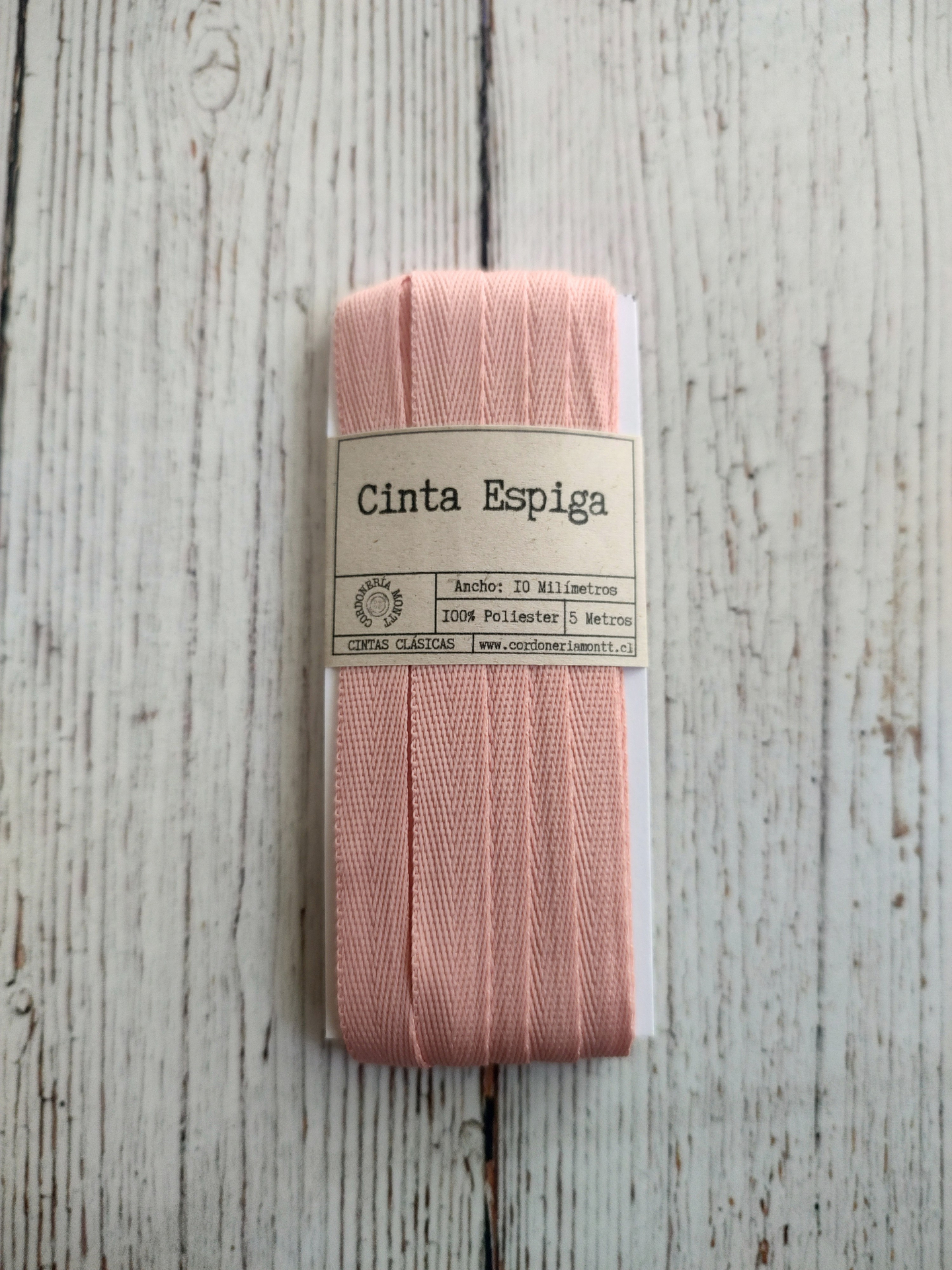 Cinta Espiga poliéster 10mm 5mts 14