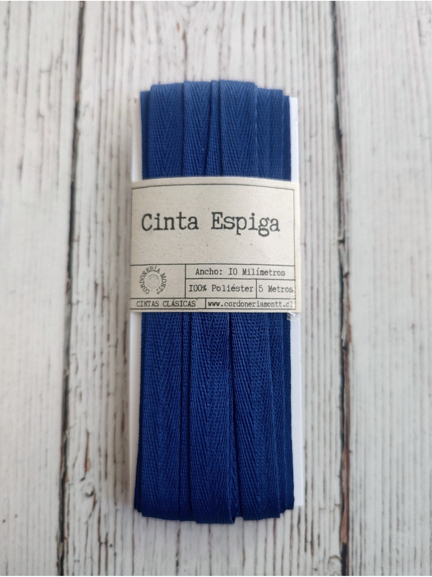 Cinta Espiga poliéster 10mm 5mts 15
