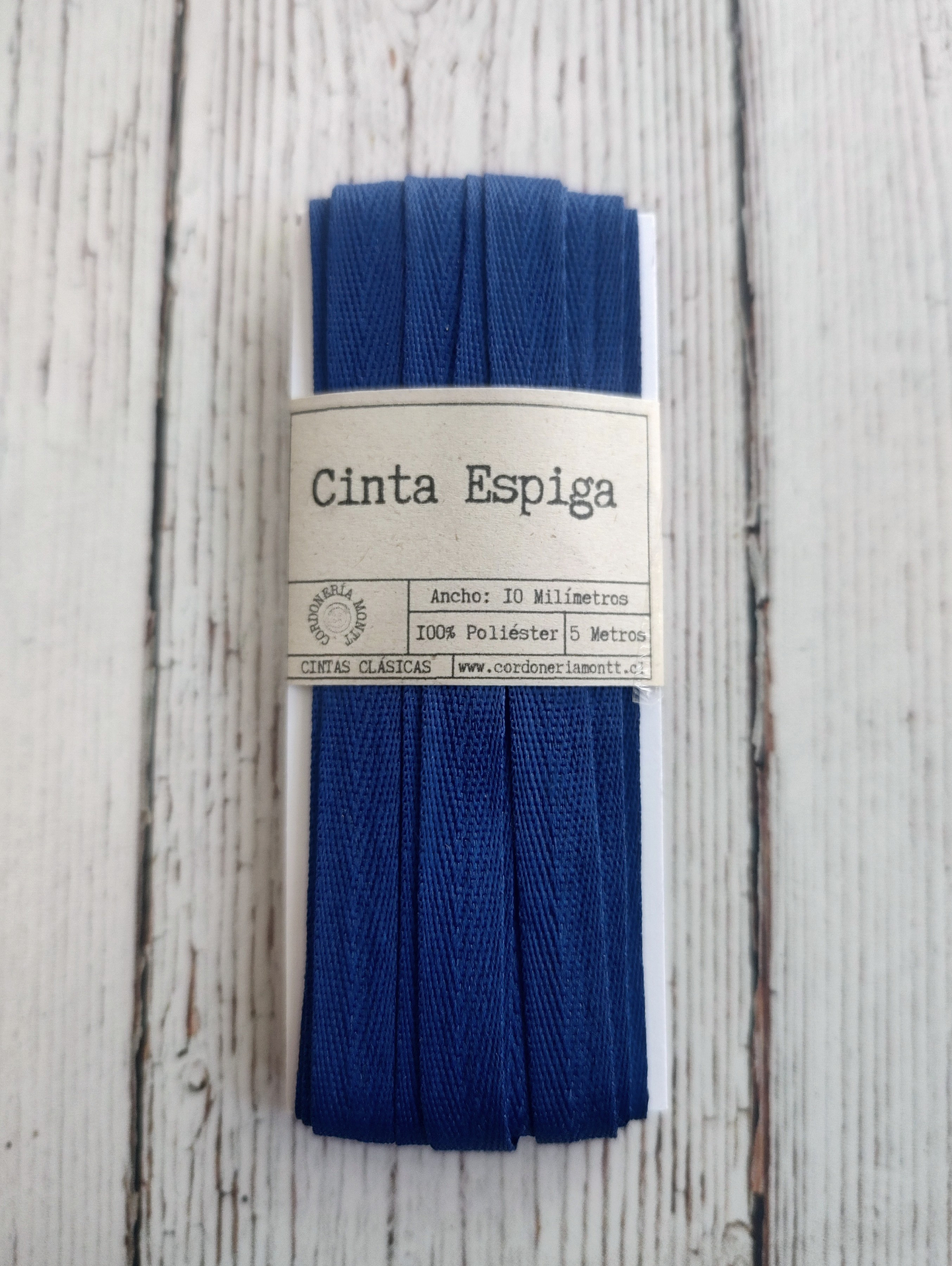 Cinta Espiga poliéster 10mm 5mts 15
