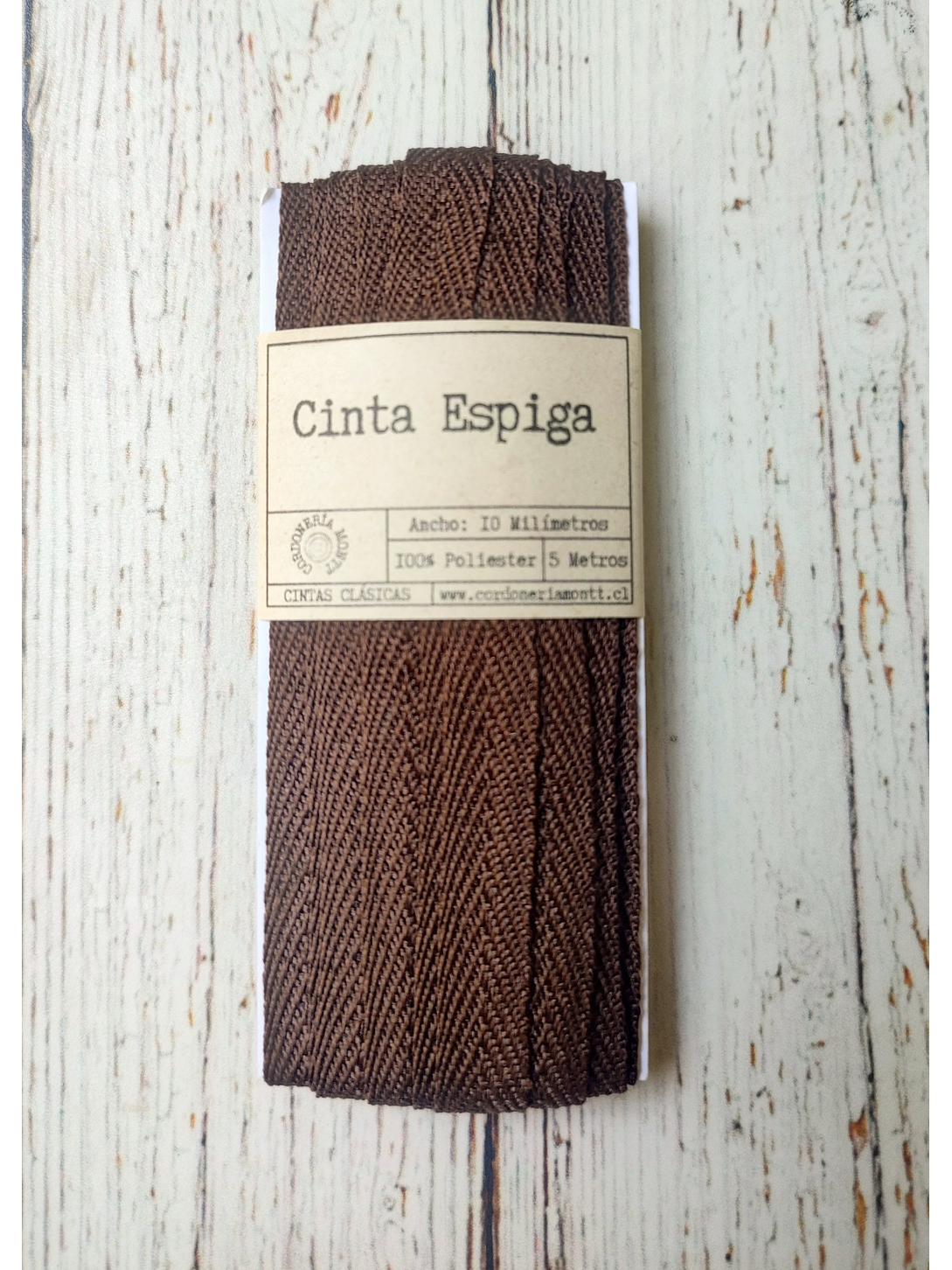 Cinta Espiga poliéster 10mm 5mts 16