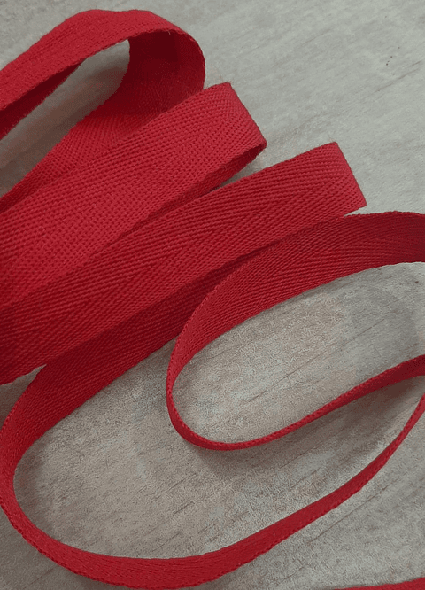 Cinta espiga poliéster 15mm 5mts