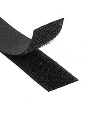 Velcro 20mm Negro 2mts