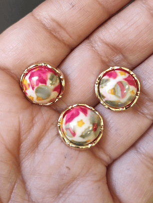 Set 6 Botones Poinsettia