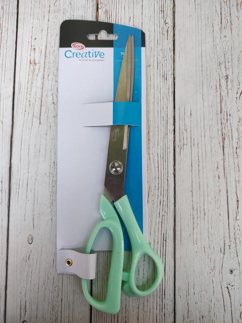 Tijeras Tela Menta 25cms 1
