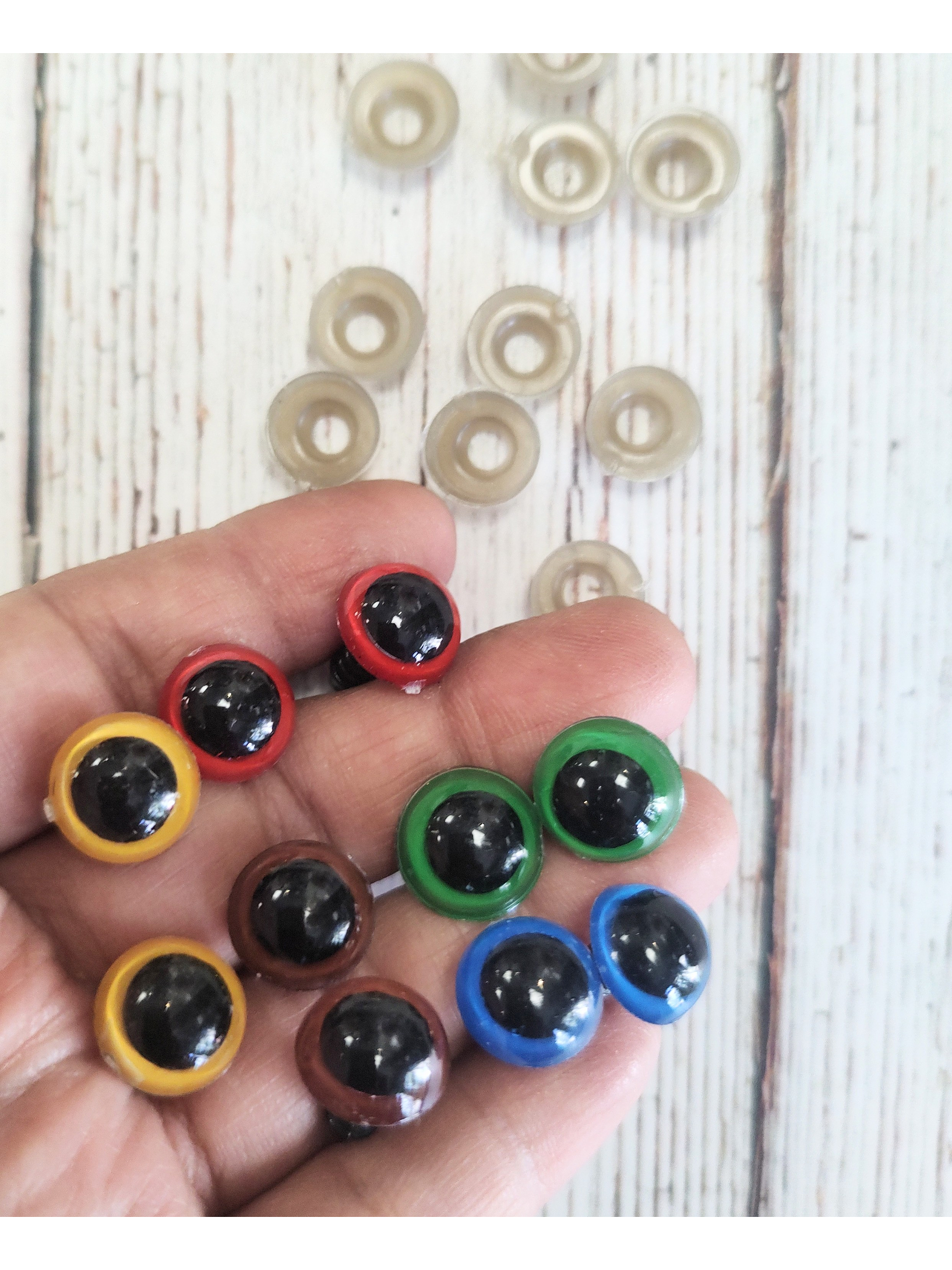 Set 5 Pares Ojos seguridad Colores 1