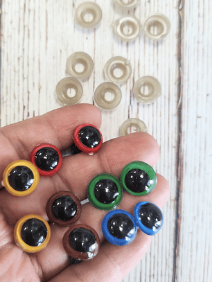 Set 5 Pares Ojos seguridad Colores