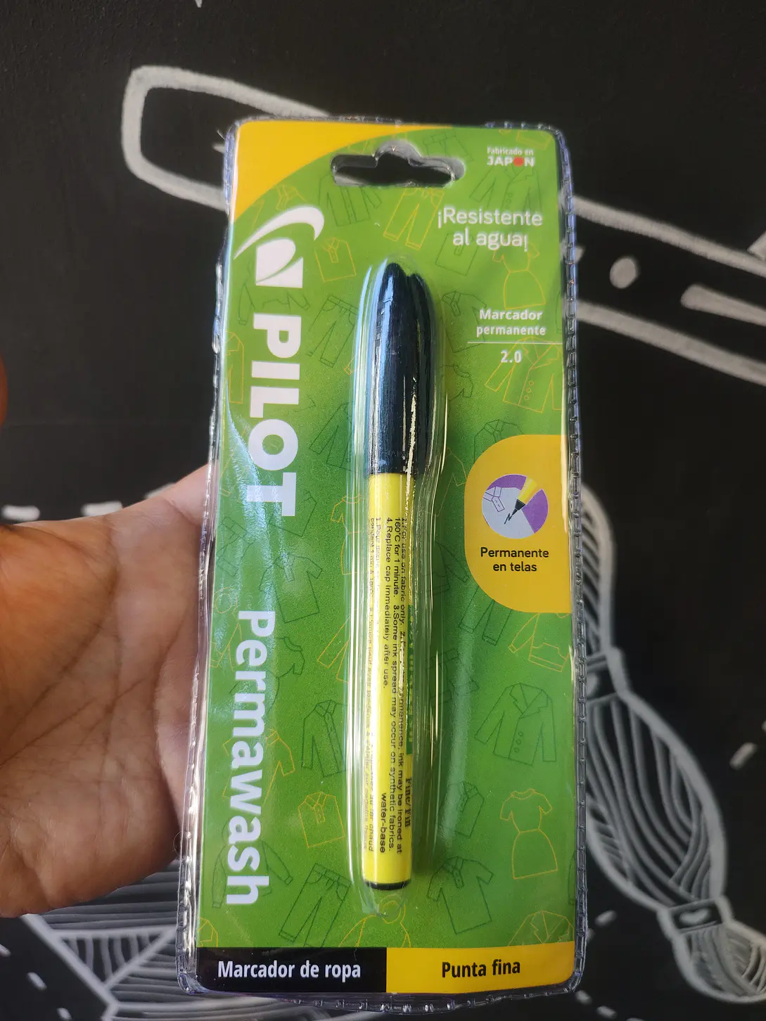 Lápiz Marcador para tela Permawash 2