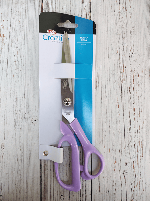 Tijeras Tela Lila 23cms