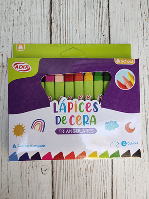 Lápices de cera triangulares