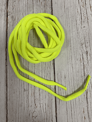 Cordones Zapatilla redondos amarillo neón 105 cm