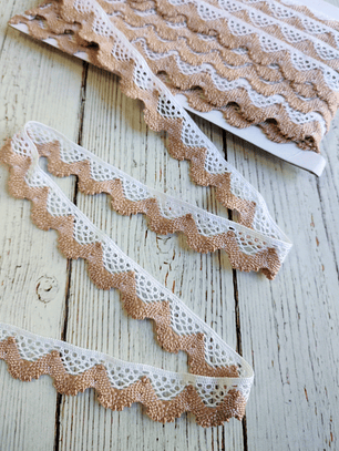 Macramé Bicolor Beige 3mts