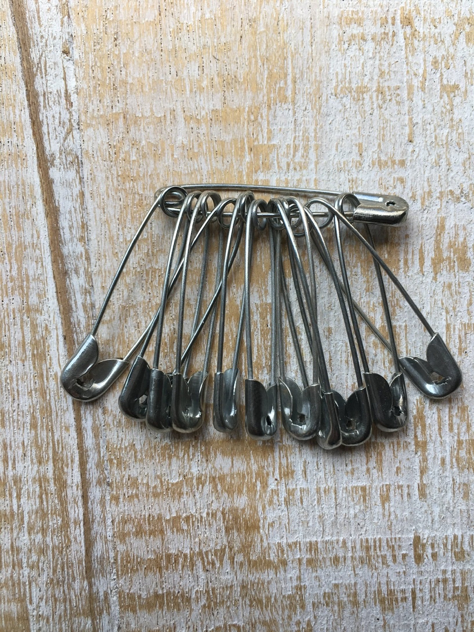 Set Alfileres de gancho plateado 22mm 1