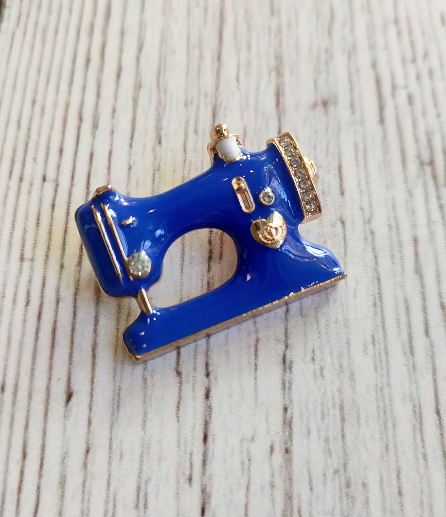 Prendedor Máquina de Coser Azul 1