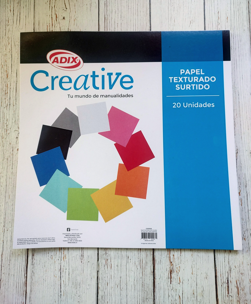 Papel Texturado surtido 20 hojas 2