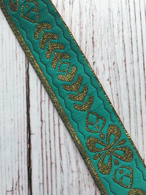 Cinta Étnica Hojas Verde 3 mts