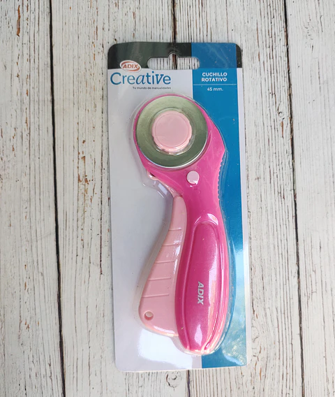 Cuchillo Rotativo Rosa 45mm