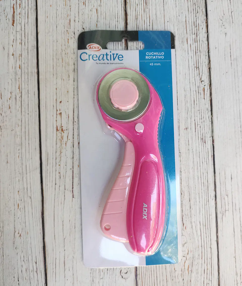 Cuchillo Rotativo Rosa 45mm 1