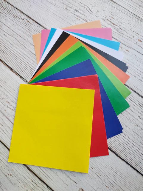 3 Papel lustre 10*10cms