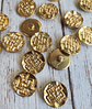 Botones Dorados Relieve 25mm - Miniatura 1