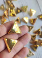 Botones Triángulos dorados unidad - Miniatura 1