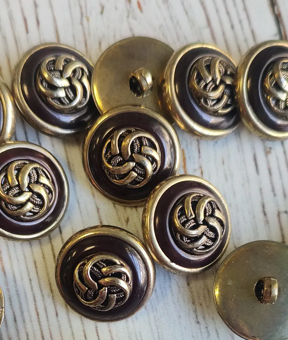 Botones Metalizados Nudo celta (un) 1