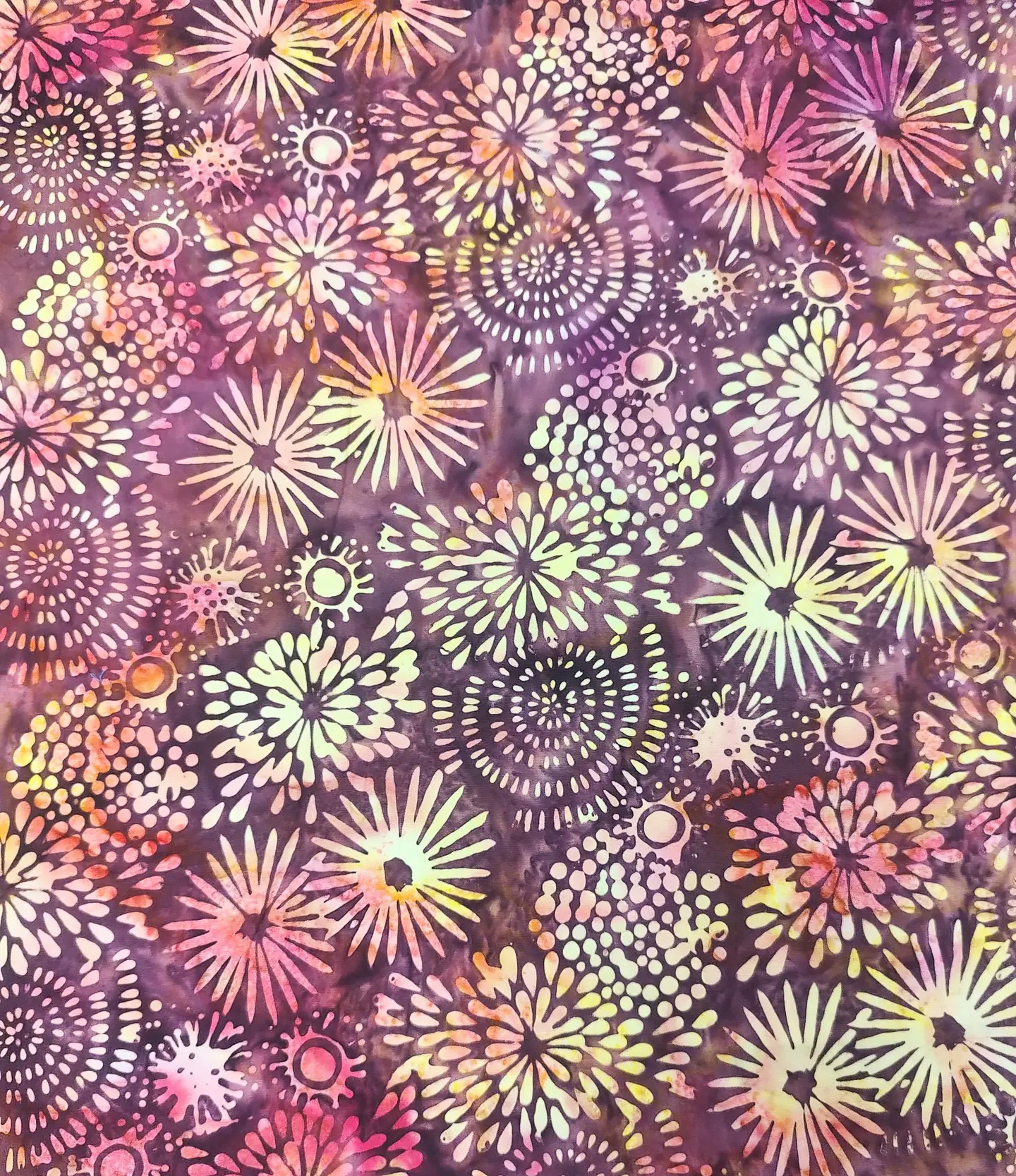 Tela 100% Algodón Batik Bunga 1