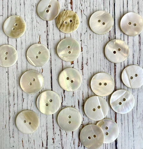 Set 6 Botones Nácar 18mm