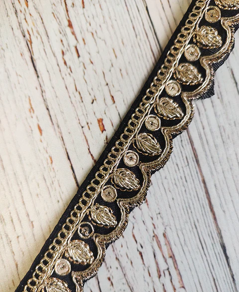 Cinta India Bordada Hojas