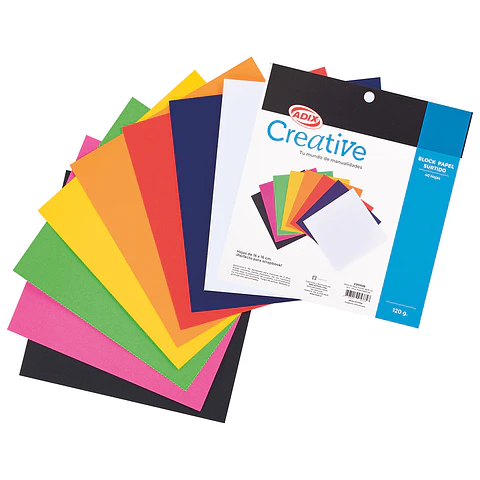 Block 40 Hojas de colores surtidos