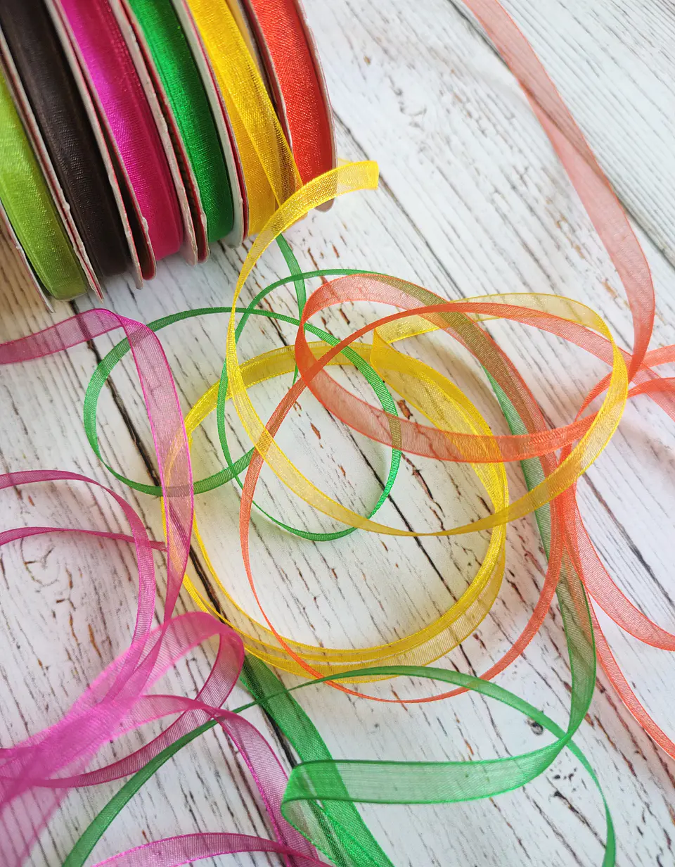 Cinta Organza 7mm 27mt 1