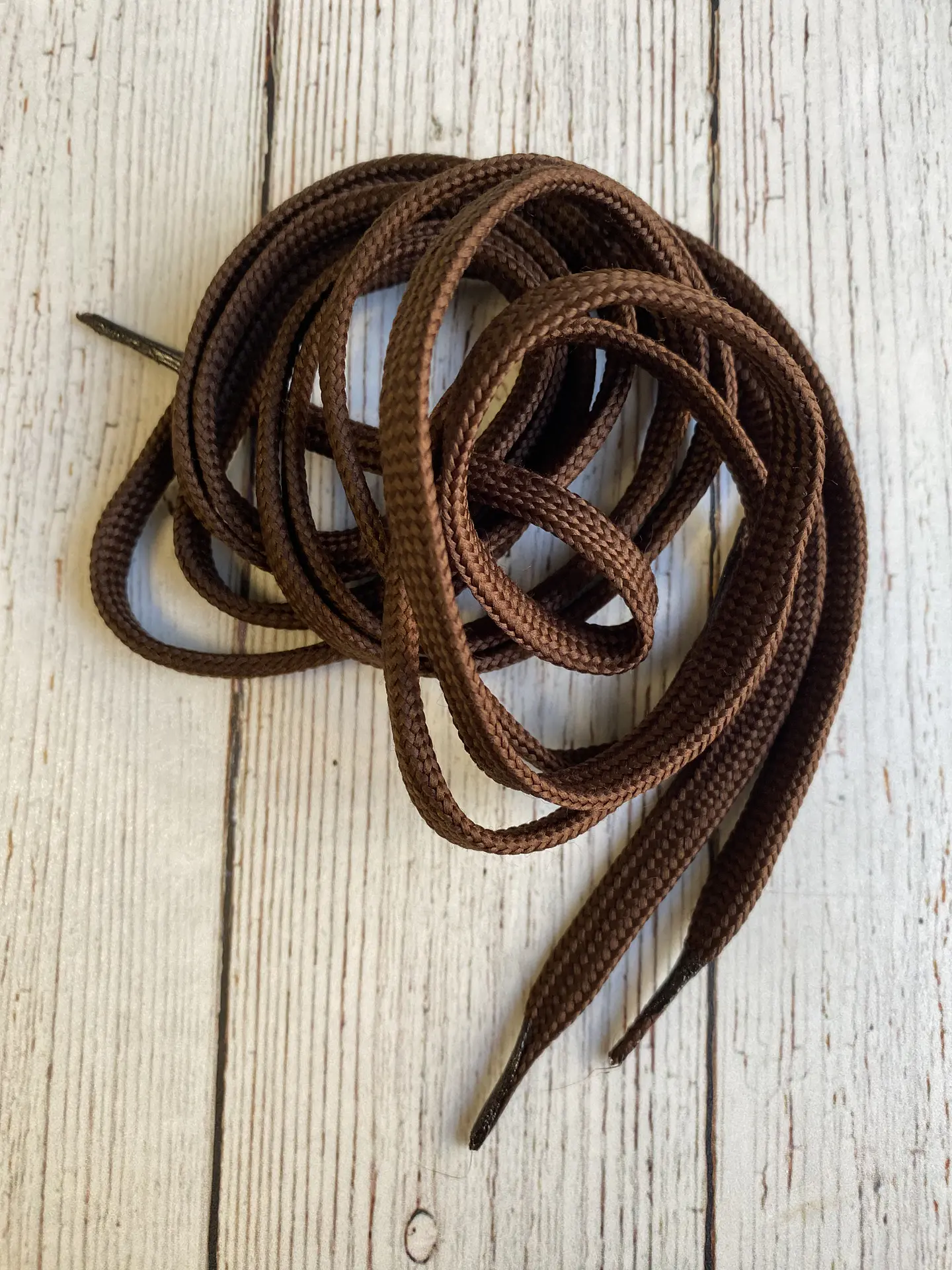 Cordones Zapatillas planos Café 120cm 1