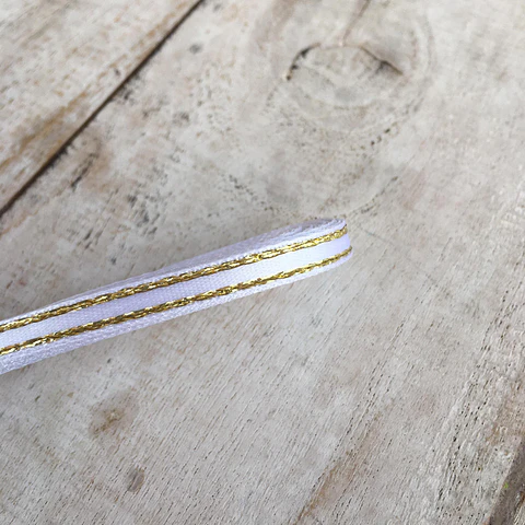 Pieza Cinta Satín Lúrex 5mm 10mts