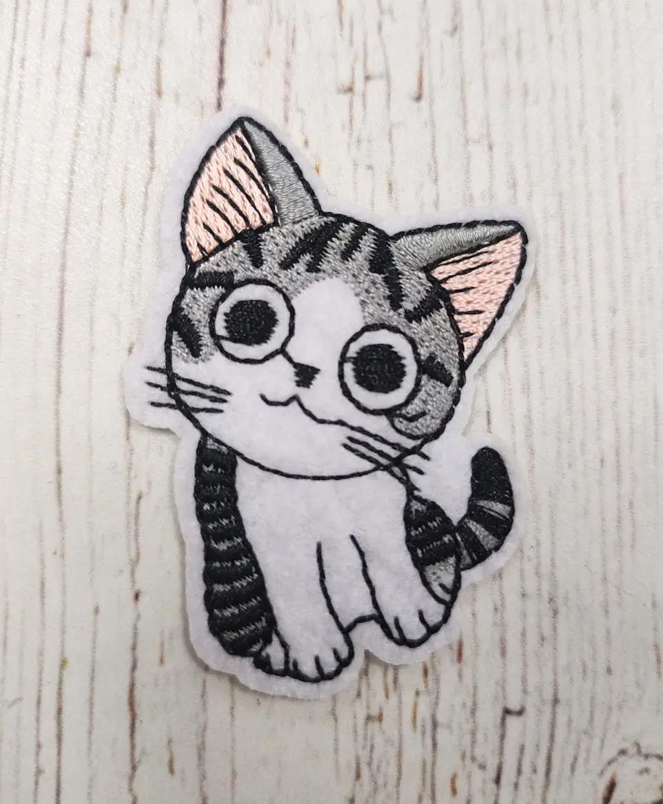Parche Gato Gris 1