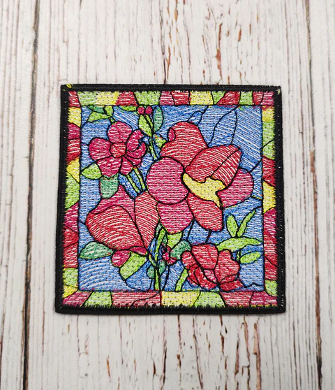 Parche Vitral Amapolas
