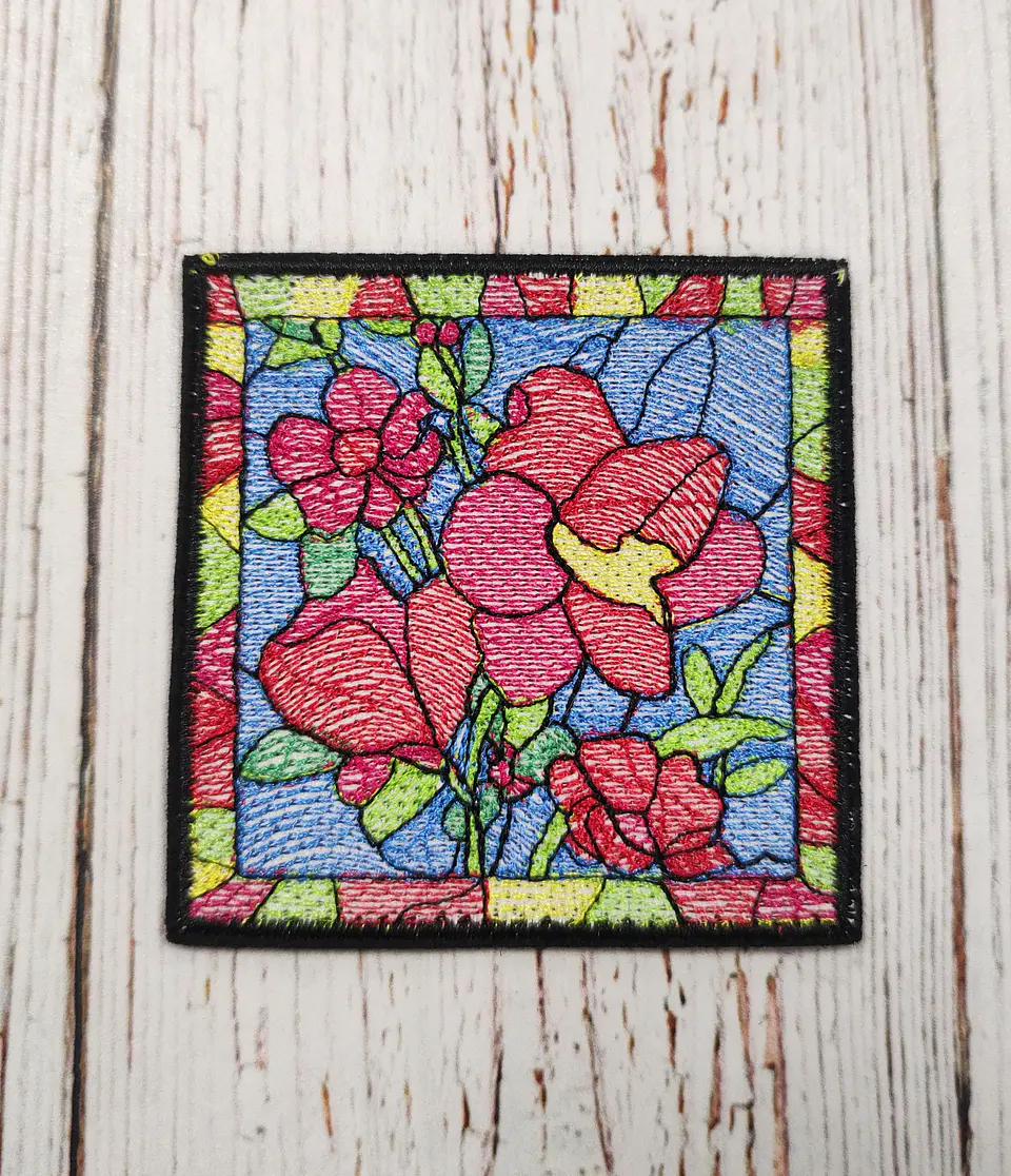 Parche Vitral Amapolas 1