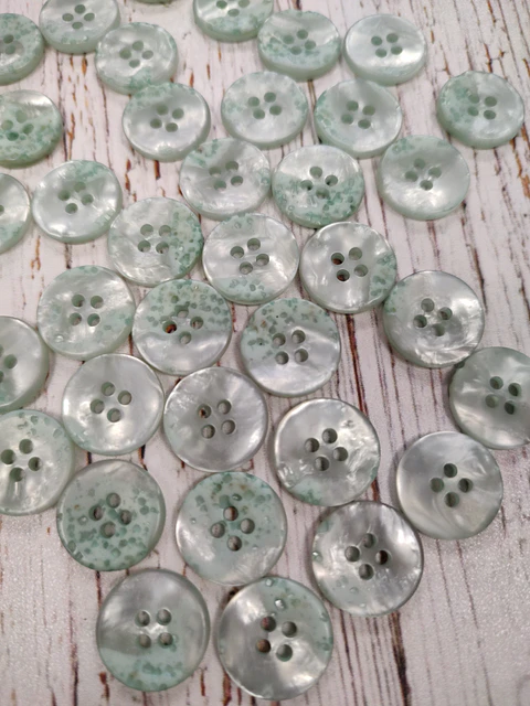 Set 6 Botones Lunares Aqua