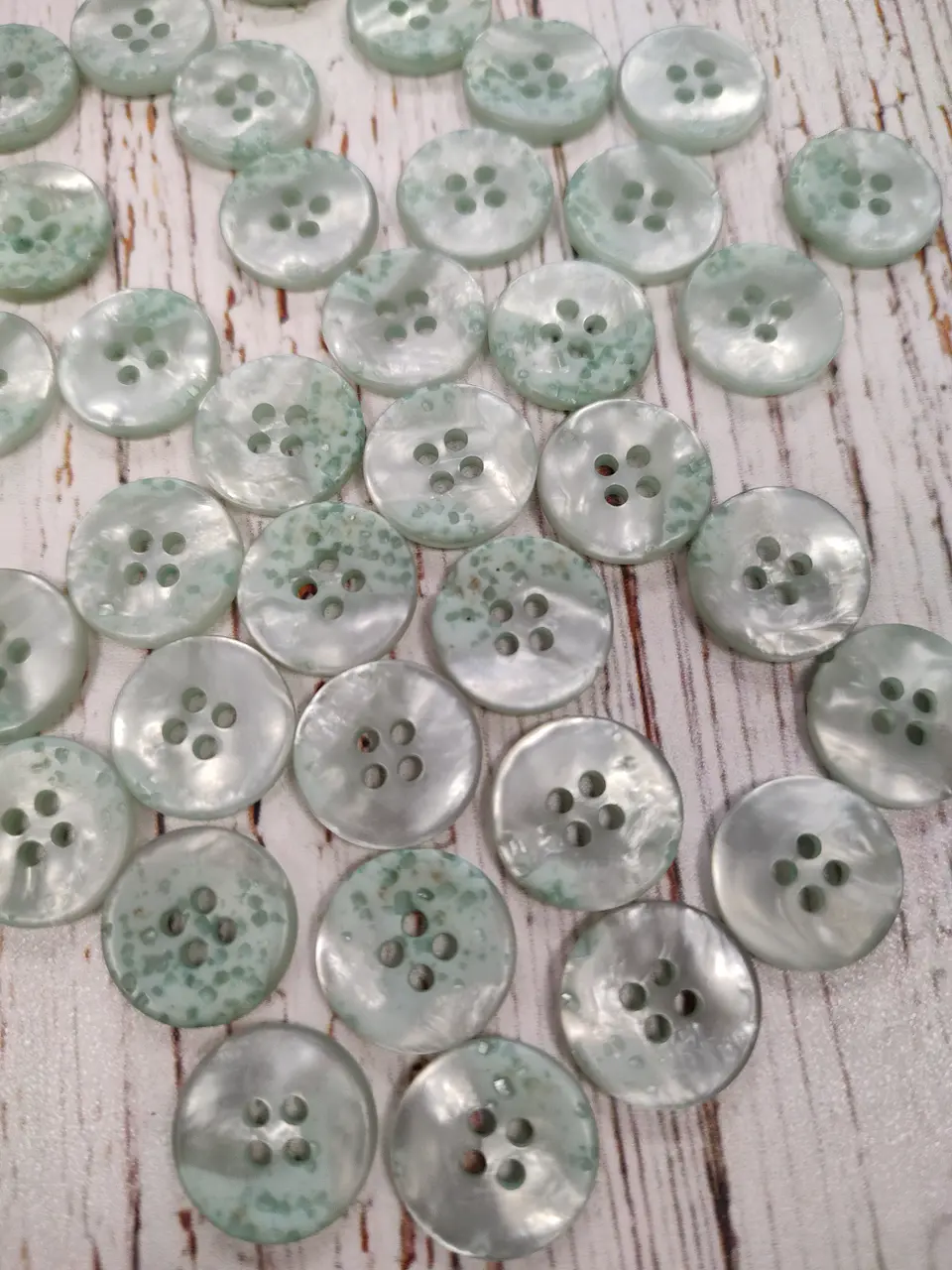 Set 6 Botones Lunares Aqua 1