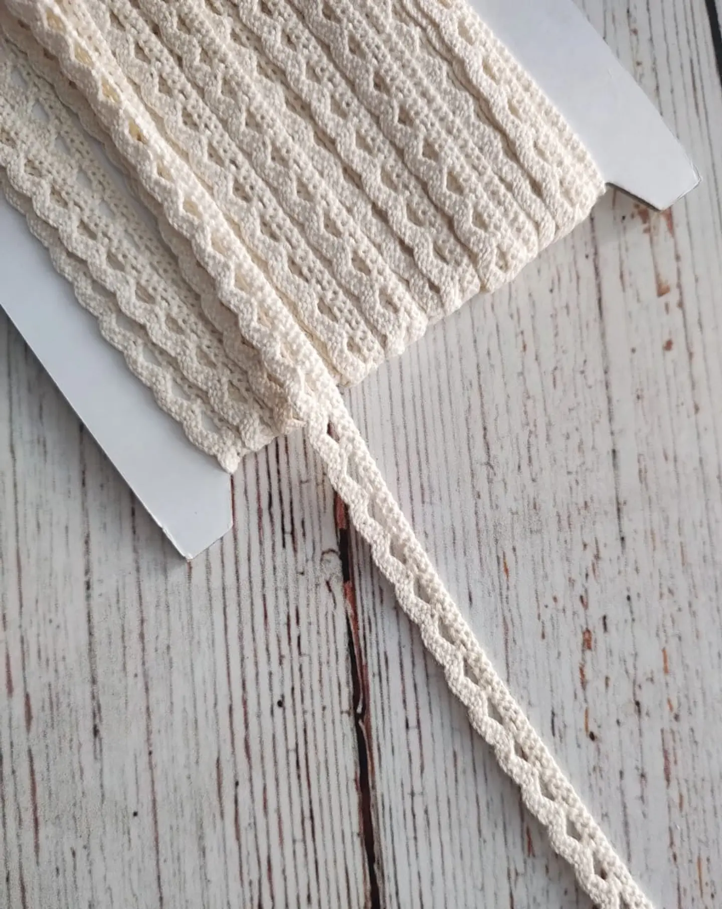 Macramé Crudo algodón 9mm 1
