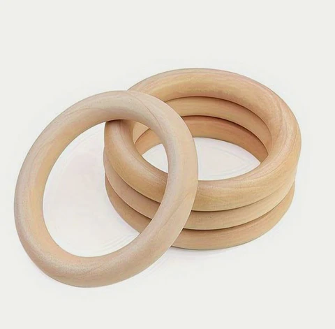 Argollas madera (5und)