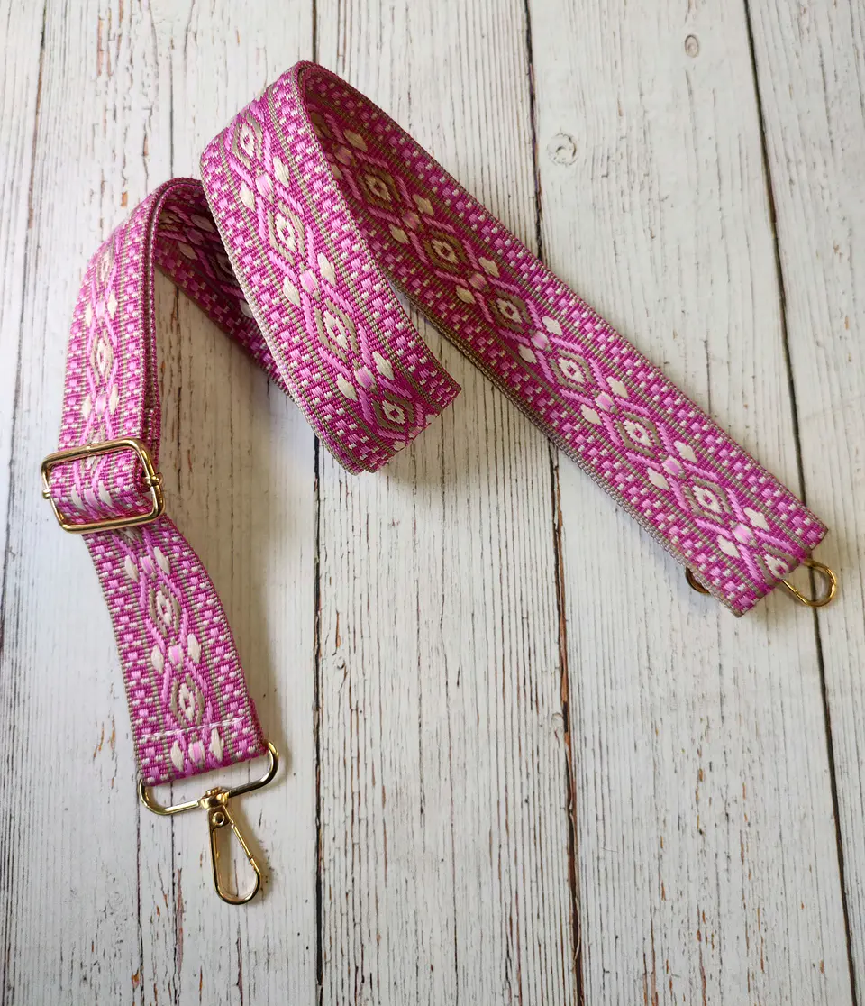 Correa para bolso Geo Fucsia 1