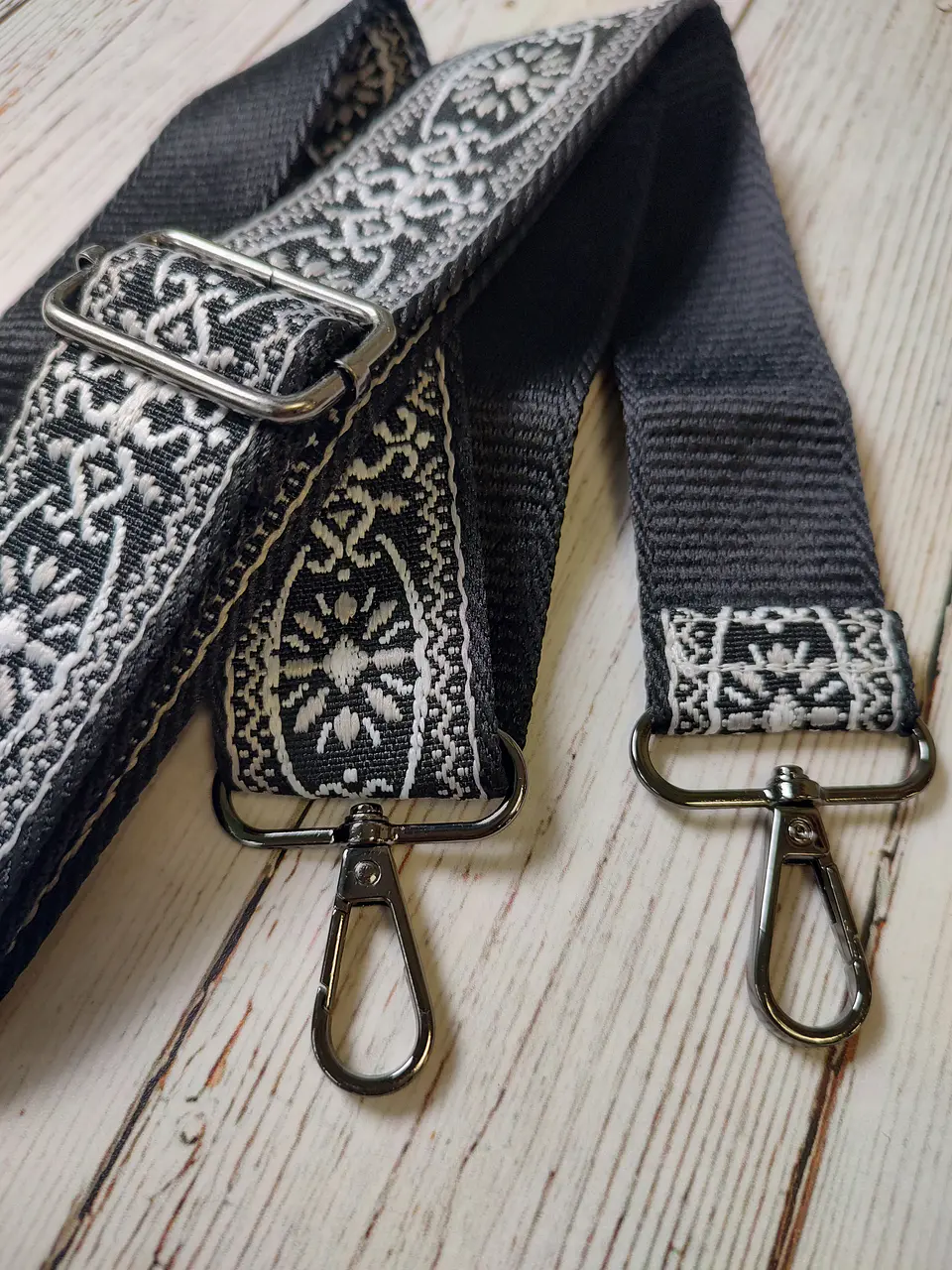 Correa para bolso Folk Negro 1