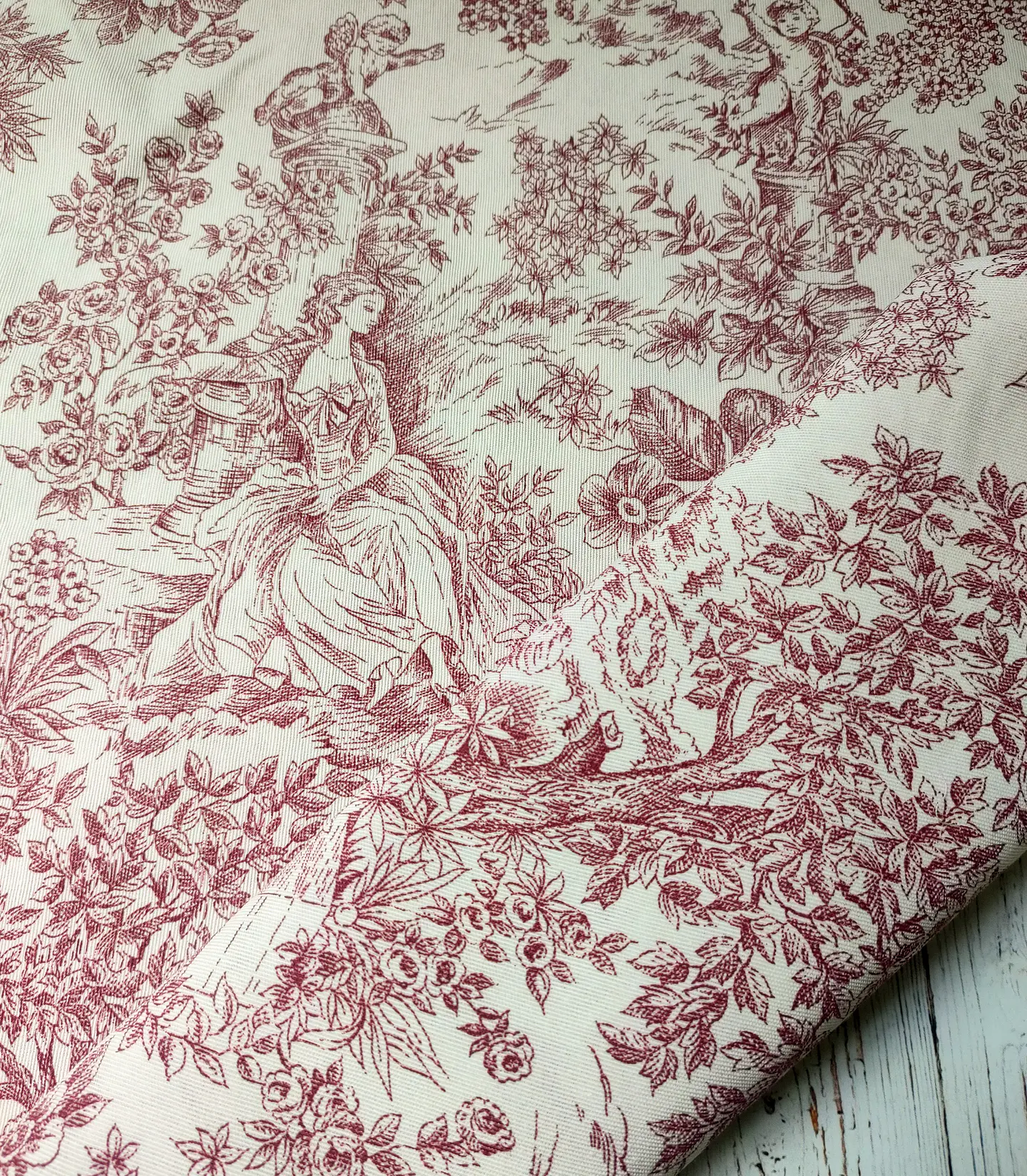 Tela Toile de Jouy Burdeo  1