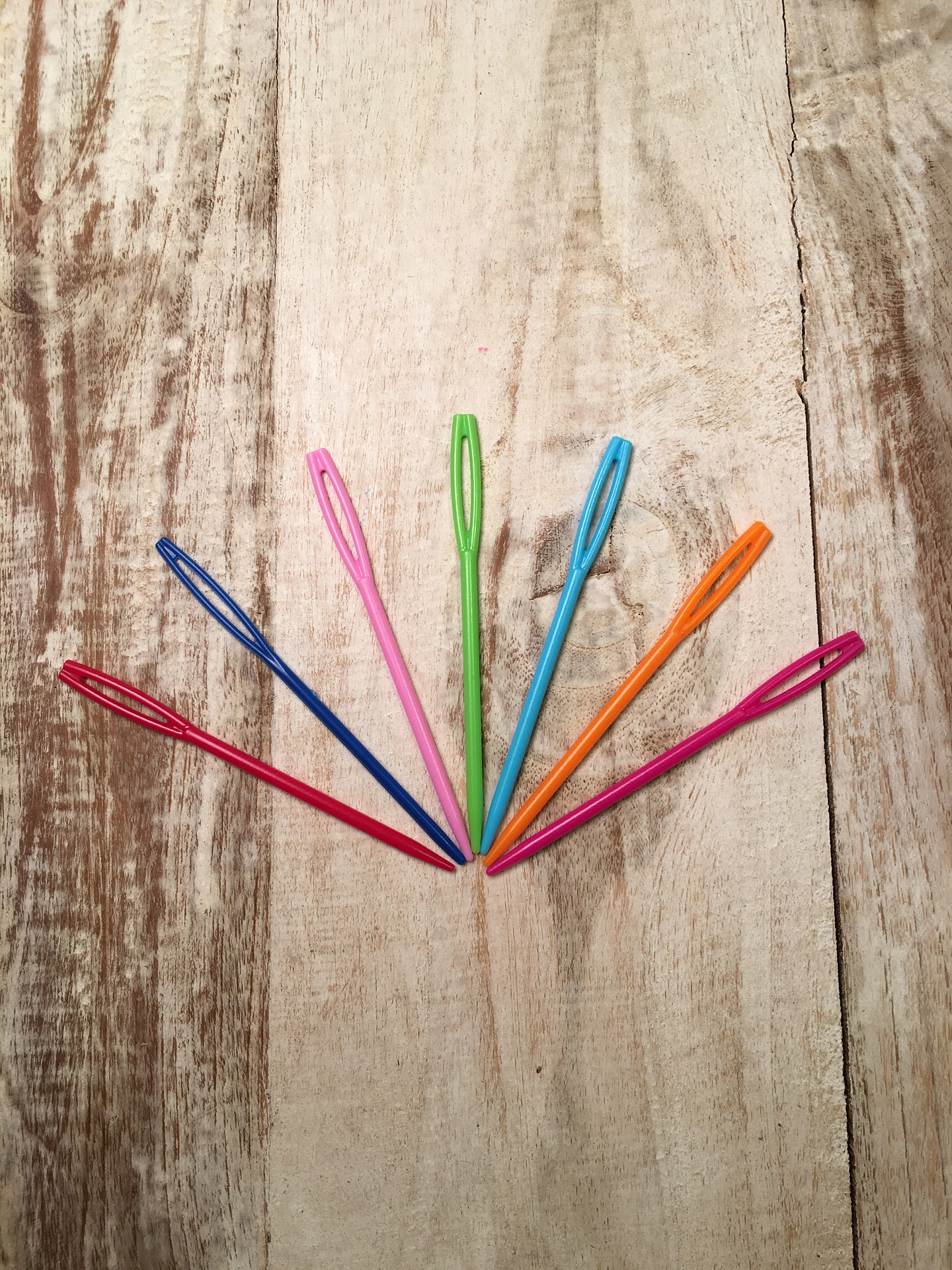 Agujas plásticas para lana 1