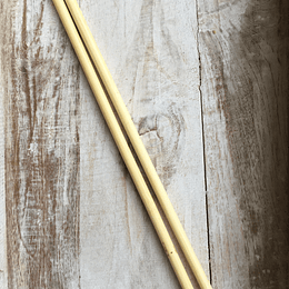 Palillos rectos bambú