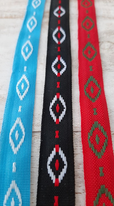 Cintas Jacquard Geométrica por metro