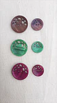 Set 6 Botones Verdes Nacarados - Miniatura 2