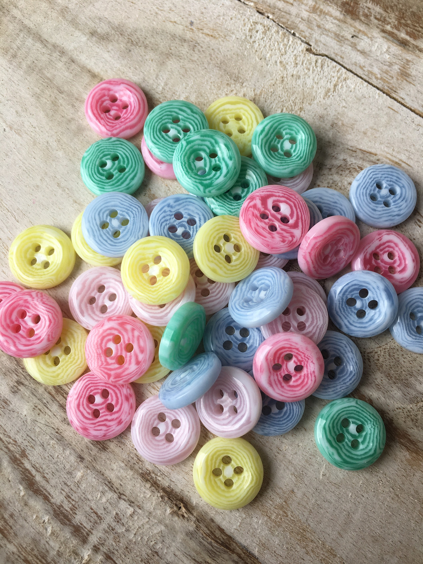 Set 6 botones marmoleados 1