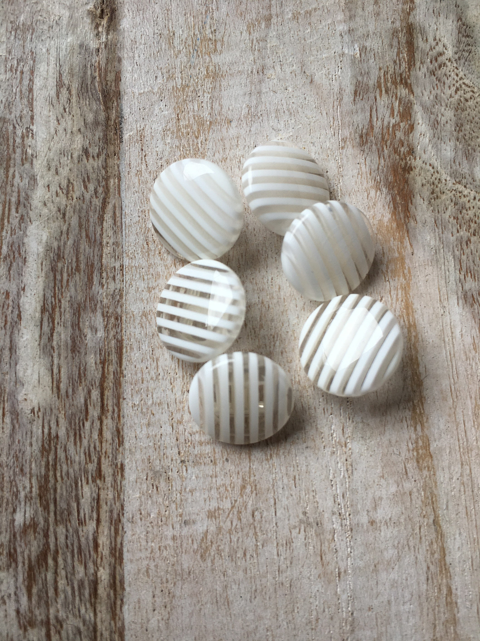 Set 6 Botones Rayas 3