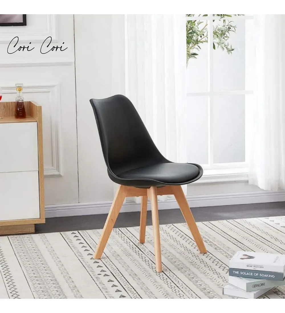 Comedor Mesa Tulip Blanca 100cms + 4 Sillas Tulip
