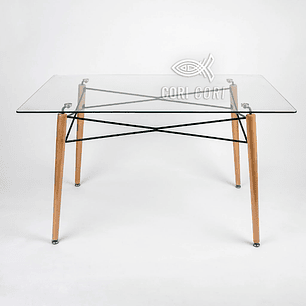 Mesa Crox de Vidrio Rectangular 140x90cms